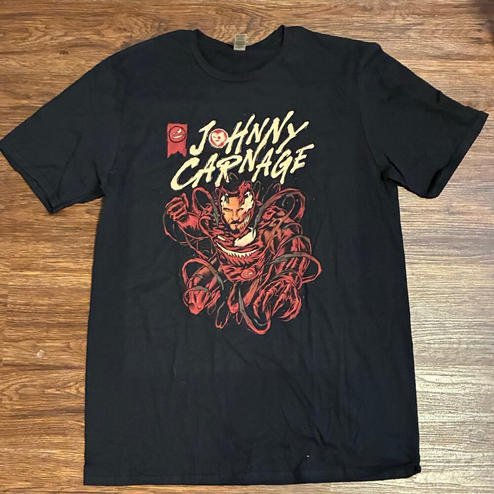 Johnny Gargano Carnage T-Shirt XL WWE NXT Marvel‎ Style Wrestling Tee